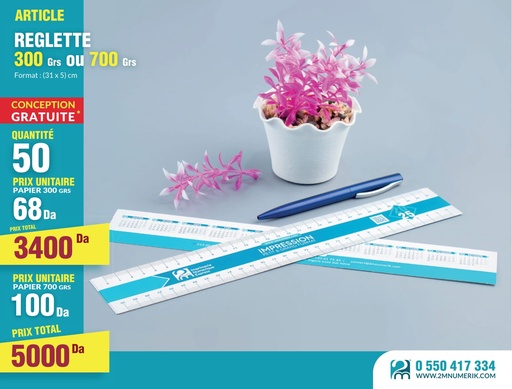 Règlettes 700 g